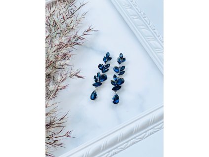 Kamienkové náušnice Cameron Navy