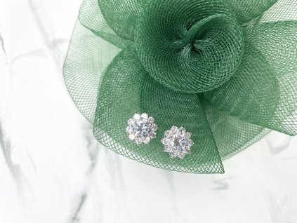 Exkluzívne postriebrené náušnice Abril Silver