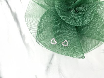 Exkluzívne postriebrené náušnice Silver Heart