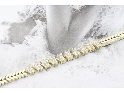Pozlátený náramok Ivory