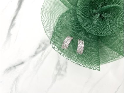 Exkluzívne postriebrené náušnice Paris Silver