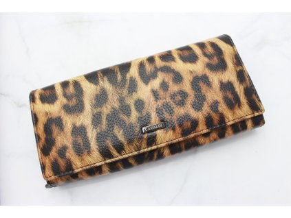 Peňaženka Cavaldi tmavý leopard