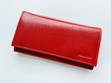 Kožená červená peňaženka Bellugio Red