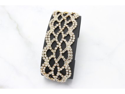 13752 strasovy naramok lila gold