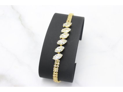 13779 strasovy naramok ruby gold