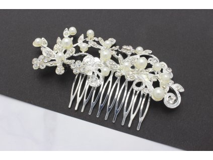Hrebienok do vlasov Flowers with pearls