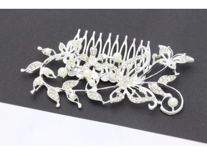 Hrebienok do vlasov Butterfly Silver