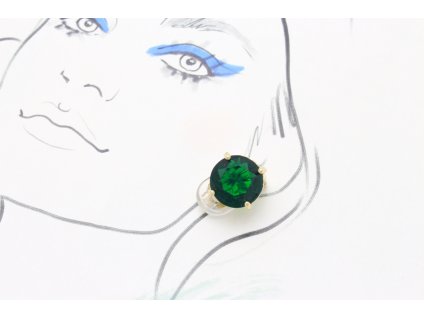 Klipsne Crystal Quality Miley Emerald