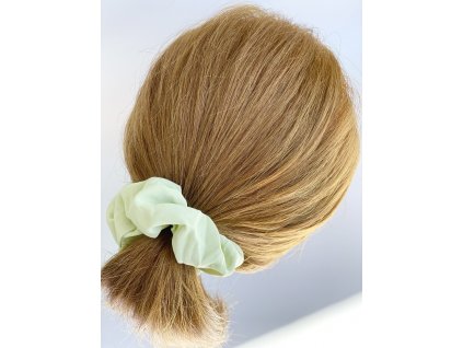 16861 6 scrunchie svetlo zelena