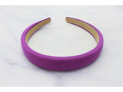 Trendy mäkká čelenka do vlasov / cyklámenovo fialová