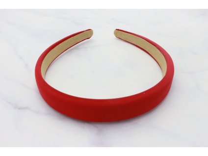 Trendy mäkká čelenka do vlasov / červená
