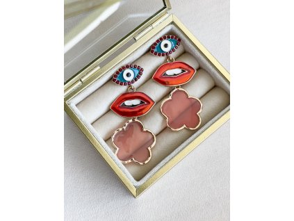 16987 visiace nausnice crazy lips red