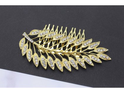 Hrebienok do vlasov Leaf Gold