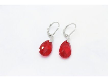 Exkluzívne náušnice Swarovski Elements / Červené slzy
