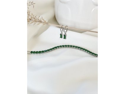 18450 darcekovy set emerald silver