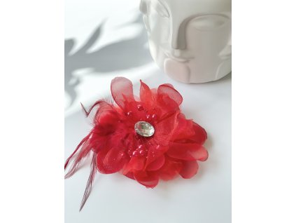 18720 1 maxi cerveny kvet s kamienkom