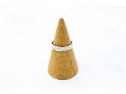 Prsteň z chirurgickej ocele Crystal Silver