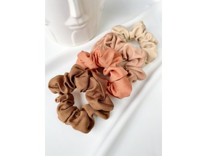 Scrunchie MONA - 4 farebné varianty
