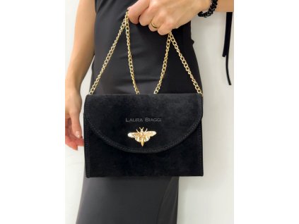 Elegantná crossbody kabelka LAURA BIAGGI Black TWO