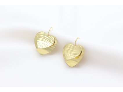 Náušnice z chirurgickej ocele DOUBLE HEART