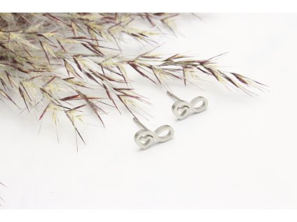Náušnice z chirurgickej ocele Love Silver