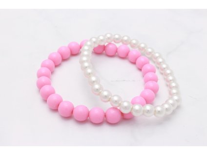Detské náramky 2 ks Pearls