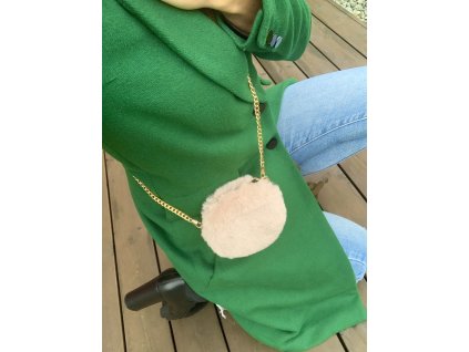 Kožušinová crossbody kabelka mini