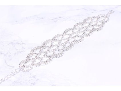 8723 1 strasovy naramok leila silver