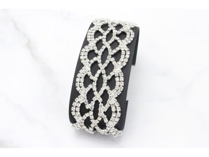 8723 strasovy naramok lila silver