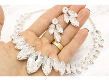 Náhrdelník Royal white stones