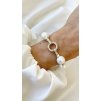 18462 pozlateny naramok pearls white