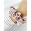 Scrunchie PINK - 4 farebné varianty (Farba Semišová ružová)