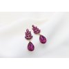 Kamienkové náušnice Sonia Magenta