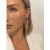 Štrasové náušnice SARA COLORFULLY
