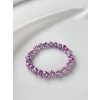 Cyklámenový korálkový náramok Lolita