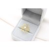 Prsteň z chirurgickej ocele Flower Gold