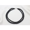 Perlový dvojradový náhrdelník Noe Crystal Black