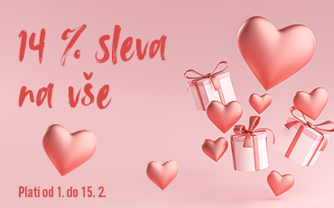 Sleva 14 % na vše díky Valentýnu je tu!