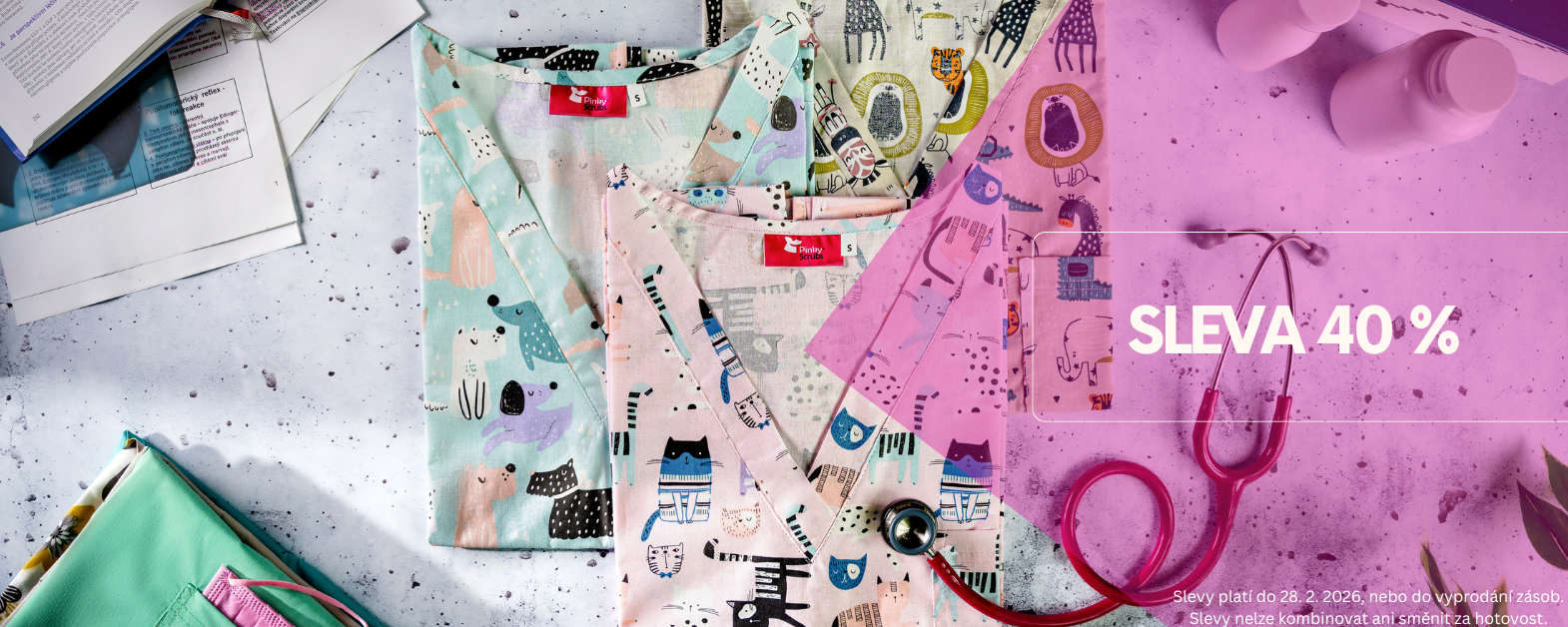 Sleva 40 % na zdravotnické oblečení