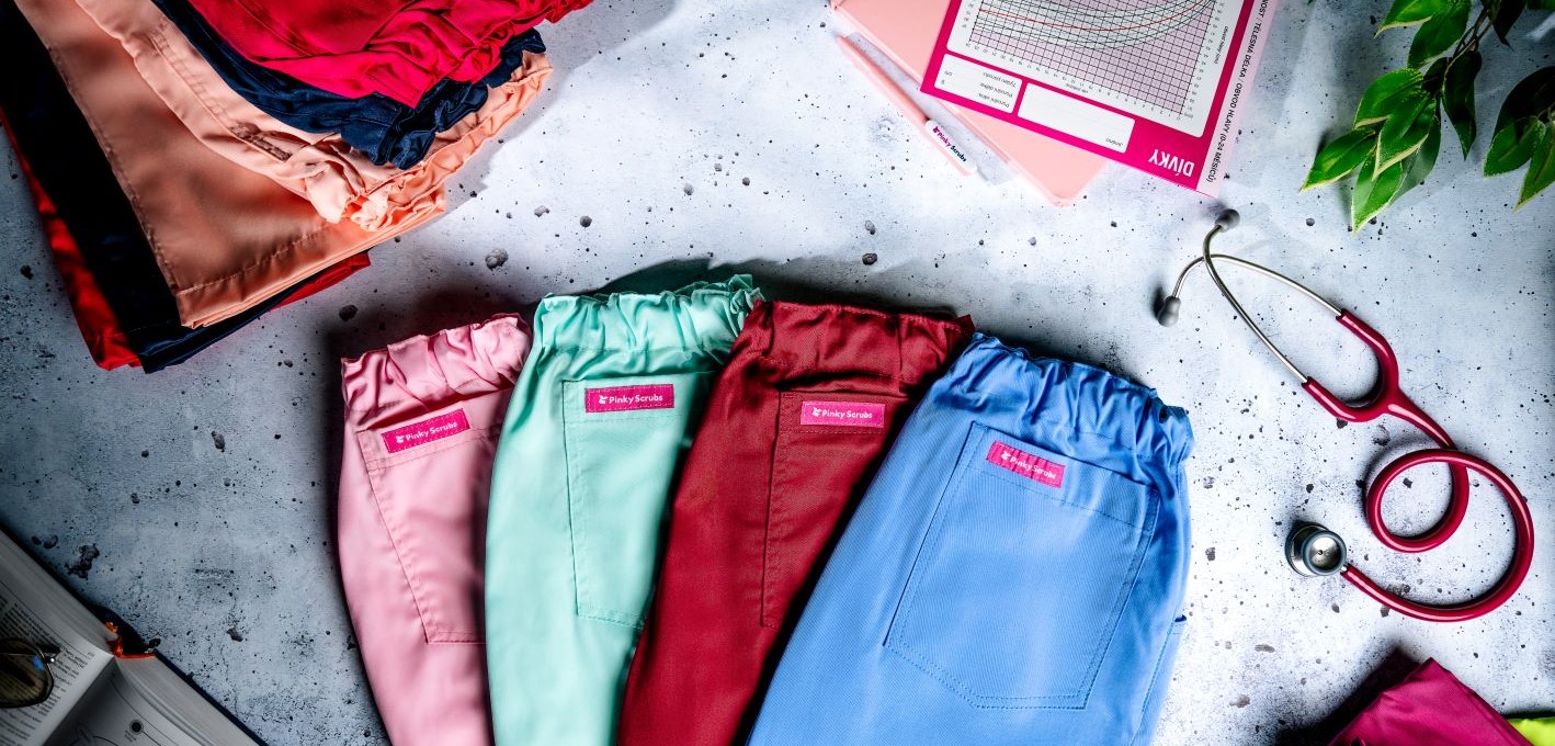 Zdravotnické kalhoty Pinky Scrubs