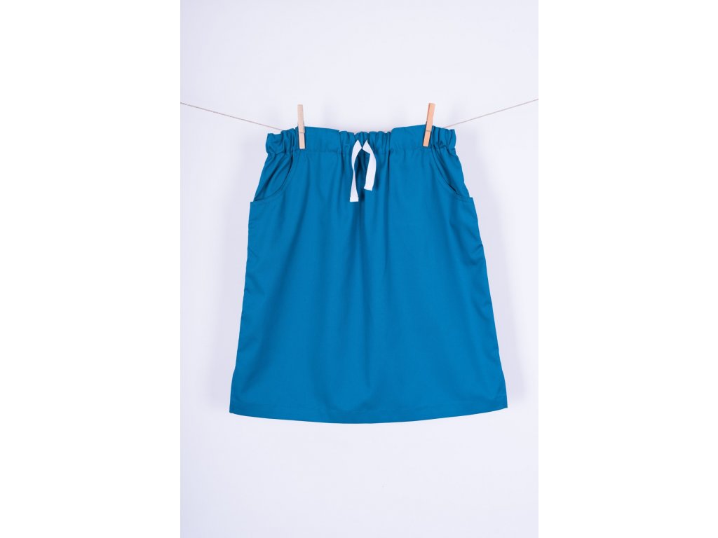 Zdravotnická sukně ocelově modrá (Velikost 42)