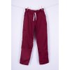 Zdravotnické kalhoty tmavě vínové (Velikost 42)