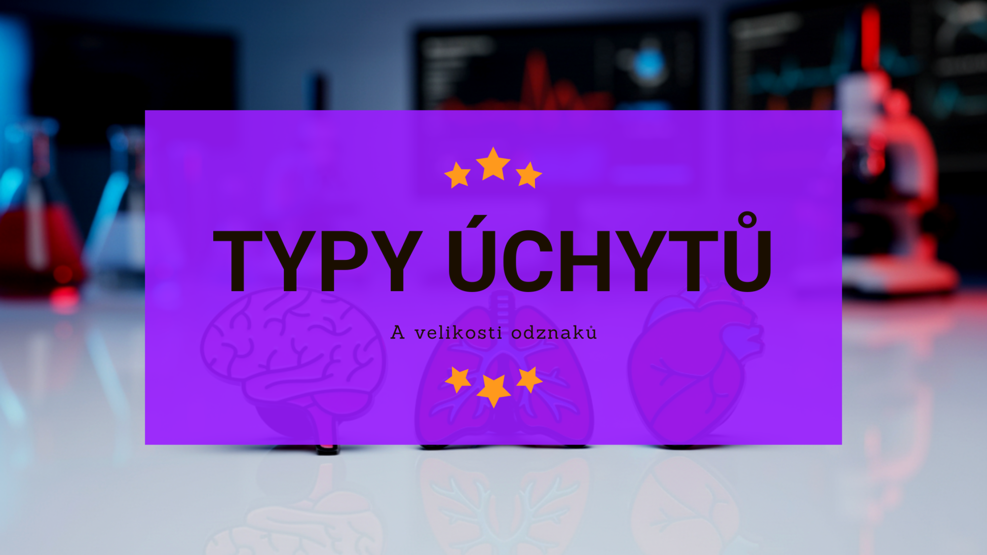 Typy úchytů a velikost pinů