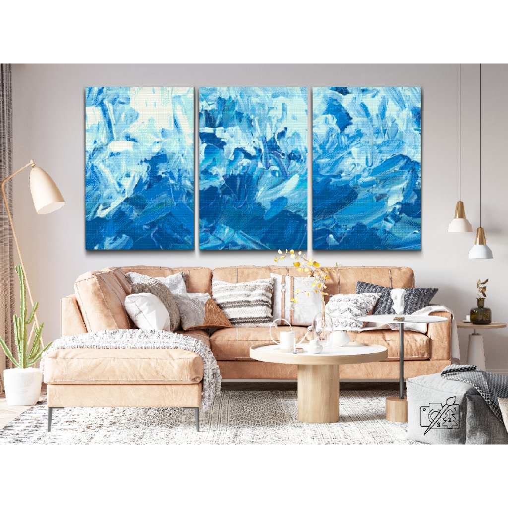 Pintura de diamante - Cristales de hielo (juego de 3)