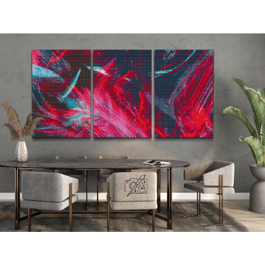 Pintura de diamante - Dibujo abstracto (juego de 3)