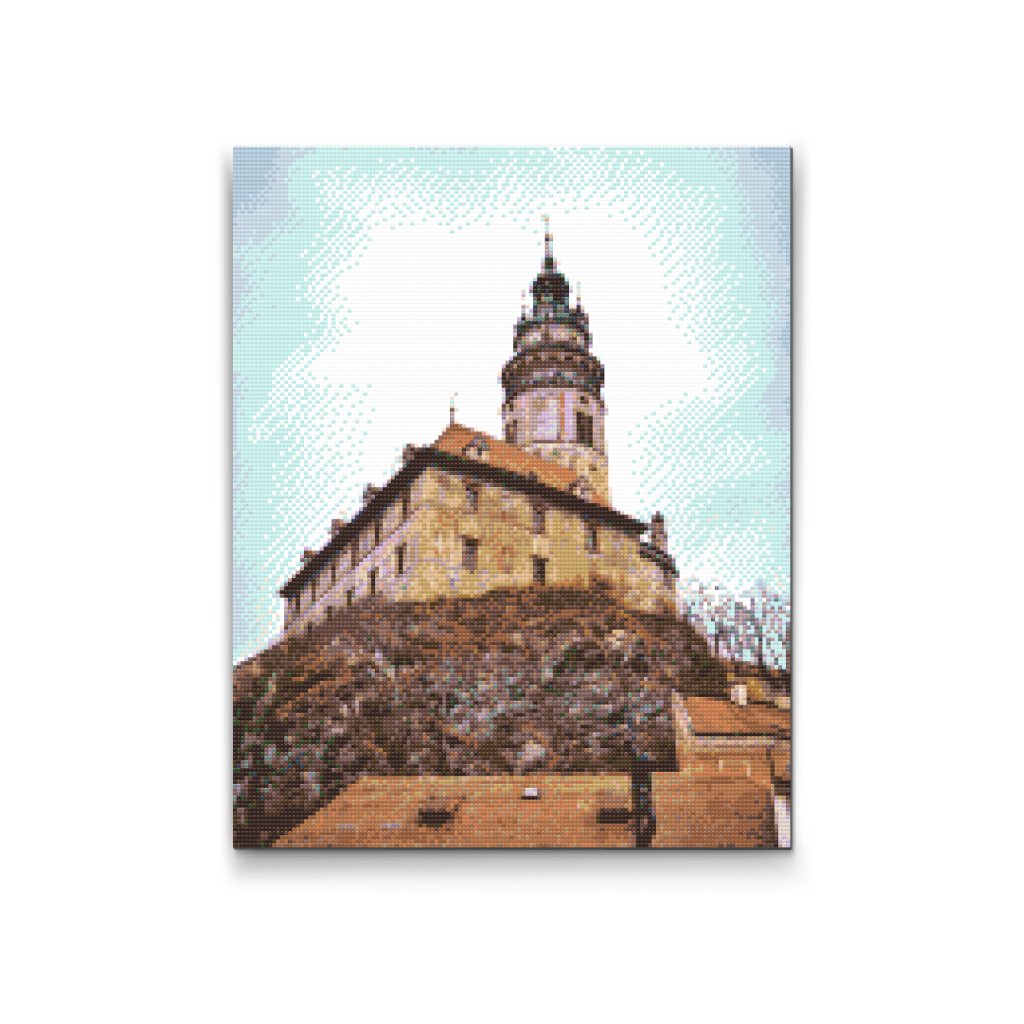 Pintura de diamante - Torre del castillo de Český Krumlov