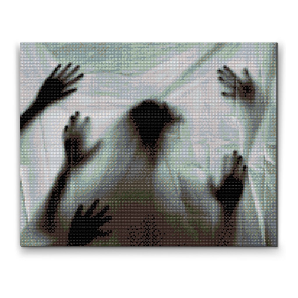 Pintura de diamante - Silueta espeluznante