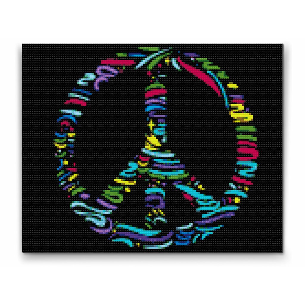 Pintura de diamante - Símbolo de la paz