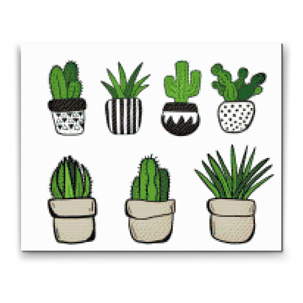 Pintura de diamante - Cactus