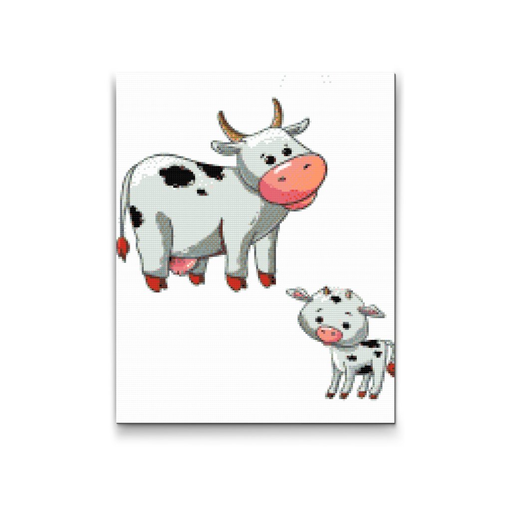 Pintura de diamante - Vacas